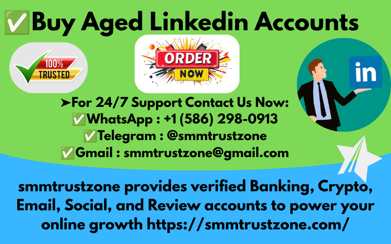 SmmTrustZone44's tweet photo. Buy USA LinkedIn Accounts in Bulk – Trusted Seller and Fast Delivery
➤For 24/7 Support Contact Us Now:
✅WhatsApp : +1 (586) 298-0913
✅Telegram : @smmtrustzone
✅Gmail : smmtrustzone@gmail.com
#buyusalinkedinaccounts https://t.co/buYzZJcuBZ