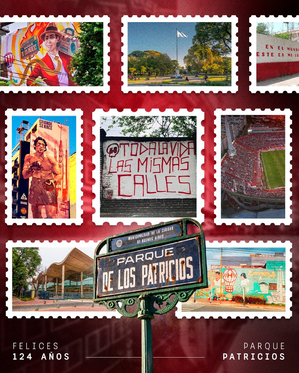 CAHuracan's tweet photo. ♥️ ¡Felices 124 años, Parque Patricios!

El barrio que nos vio nacer, crecer y hacer historia. El de nuestras calles, nuestros colores y nuestra gente.

El mismo de siempre 🫰🏽

#VamosGlobo 🎈
#HuracánYNadaMás https://t.co/HUclewkf0T