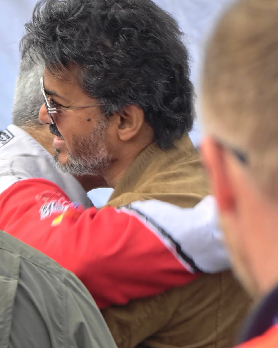 CommmmmmmmonMan's tweet photo. The high-definition frames we all needed to see! 📸🔥

These shots of Ajith Kumar with the CMO team at Silverstone look absolutely elite. The dignity, the mutual respect, and the global platform—everything about this picture speaks volumes.

Tamil Nadu motorsports is officially under the global spotlight tonight! 🏁🌍

#AjithKumar #SilverstoneRound