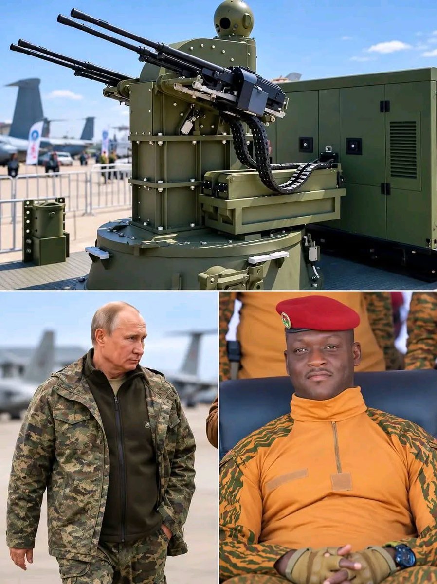 DepecheAES's tweet photo. Les gars, la Russie change complètement sa façon de faire en Afrique. 🇷🇺🌍

Ce n'est plus juste "on vous vend des armes et on part". Non.

D'après ce qui sort du salon militaire en Égypte cette semaine, Poutine veut maintenant fabriquer les armes directement chez nous, en Afrique. Avec des ateliers de réparation sur place et la formation de nos propres techniciens.

L'idée c'est de s'installer pour longtemps.

Deux machines font beaucoup parler là-bas :
L'avion Yak-130M qu'ils disent parfait pour nos armées, et le gros canon anti-drones que vous voyez sur la photo du haut.

Pour vous dire à quel point l'Afrique compte pour eux, on représente déjà 30% de leurs ventes d'armes dans le monde.

Source lesvrais panaf ✍🏽

#Russie #Afrique #Geopolitique #AES #BurkinaFaso #Mali #Niger #Defense #Actualite