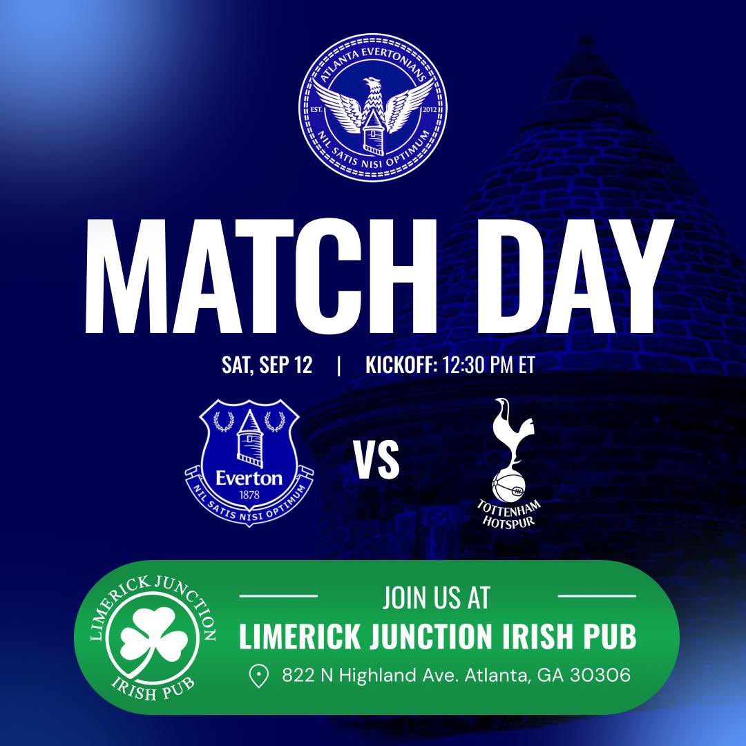 AtlEvertonians's tweet photo. We didn't have to get up early this morning - but it's time to get on the road soon, Blues!  C'mon down to Limerick Junction 💙 https://t.co/dUyzU3CTLw