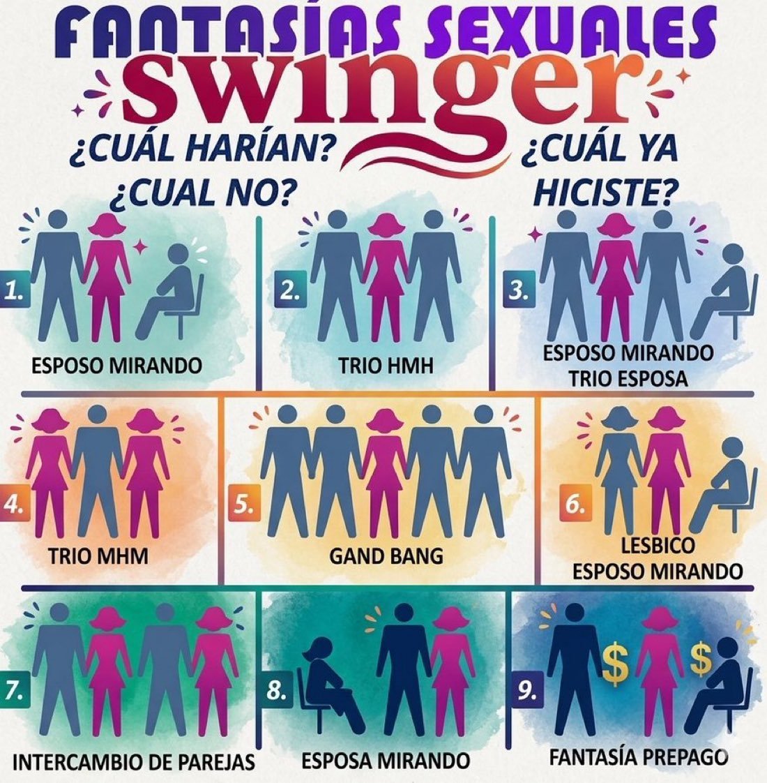 RegiosGarcia's tweet photo. Nosotros hemos experimentado :
4 , 6 y 7 
Y ustedes ?
#swingersméxico 
#pareja
#sex https://t.co/jzBKrK9uUO