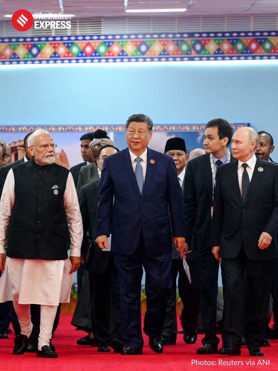 IndianExpress's tweet photo. BRICS Summit 2026: Day 1 in 10 Pictures 

🔗https://t.co/MgiJaAeBar https://t.co/3PH03u4BVe