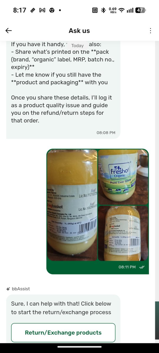 excesscaliber's tweet photo. @bigbasket_com Details shared. 
@fssaiindia
@Tukaram_IndIAS https://t.co/cmHFz40ySt