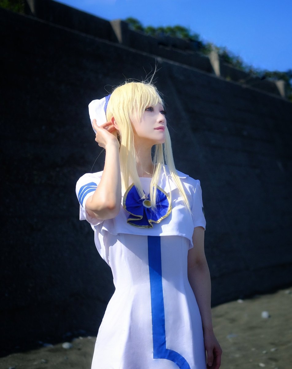 nascos's tweet photo. 【コスプレ/ARIA】
アリシア・フローレンス

「夏の潮風も、きっともうあと少し」

撮影：栖朱さん ＠tk_suaa https://t.co/JE8y7vZubS