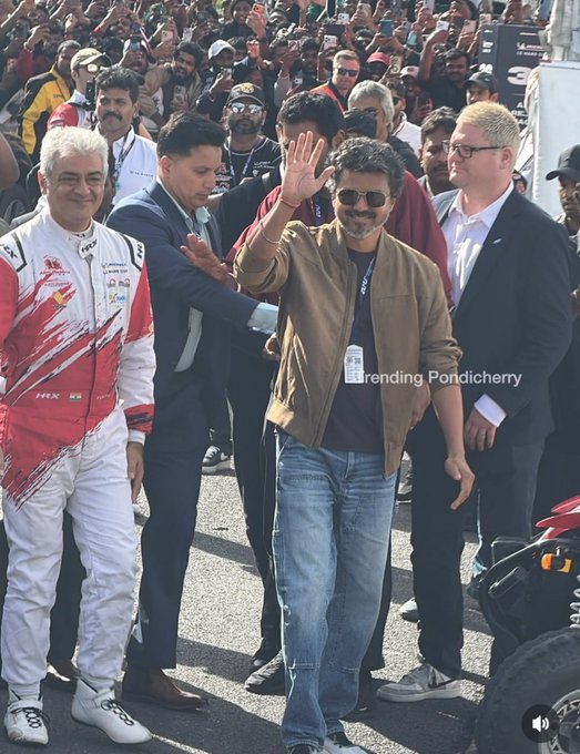 CommmmmmmmonMan's tweet photo. The definitive pictures of a historic day at Silverstone! ⚡🏎️

Ajith Kumar meeting the CMO team in London. Pure pride, immense global representation, and unmatched star power. 

#AjithKumar #London https://t.co/nfD2joHKqP