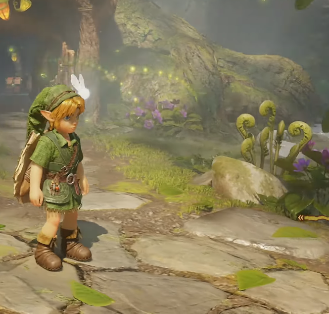 PaintedSkyloft's tweet photo. !THE OCARINA OF TIME REMAKES PLANT LIFE LOOKS SO SIMILAR TO THESE IN TEARS OF THE KINGDOM BUT ALSO THERE'S MYSTERY STATUES THERE TOO! I DON'T REMEMBER SEEING THESE PLANTS ON THE SURFACE OF TOTK, BUT THEY'RE ON THE SURFACE HERE! TOTK EVEN HAS CUTE LIL PINK ONES! https://t.co/sxgABgoYLp