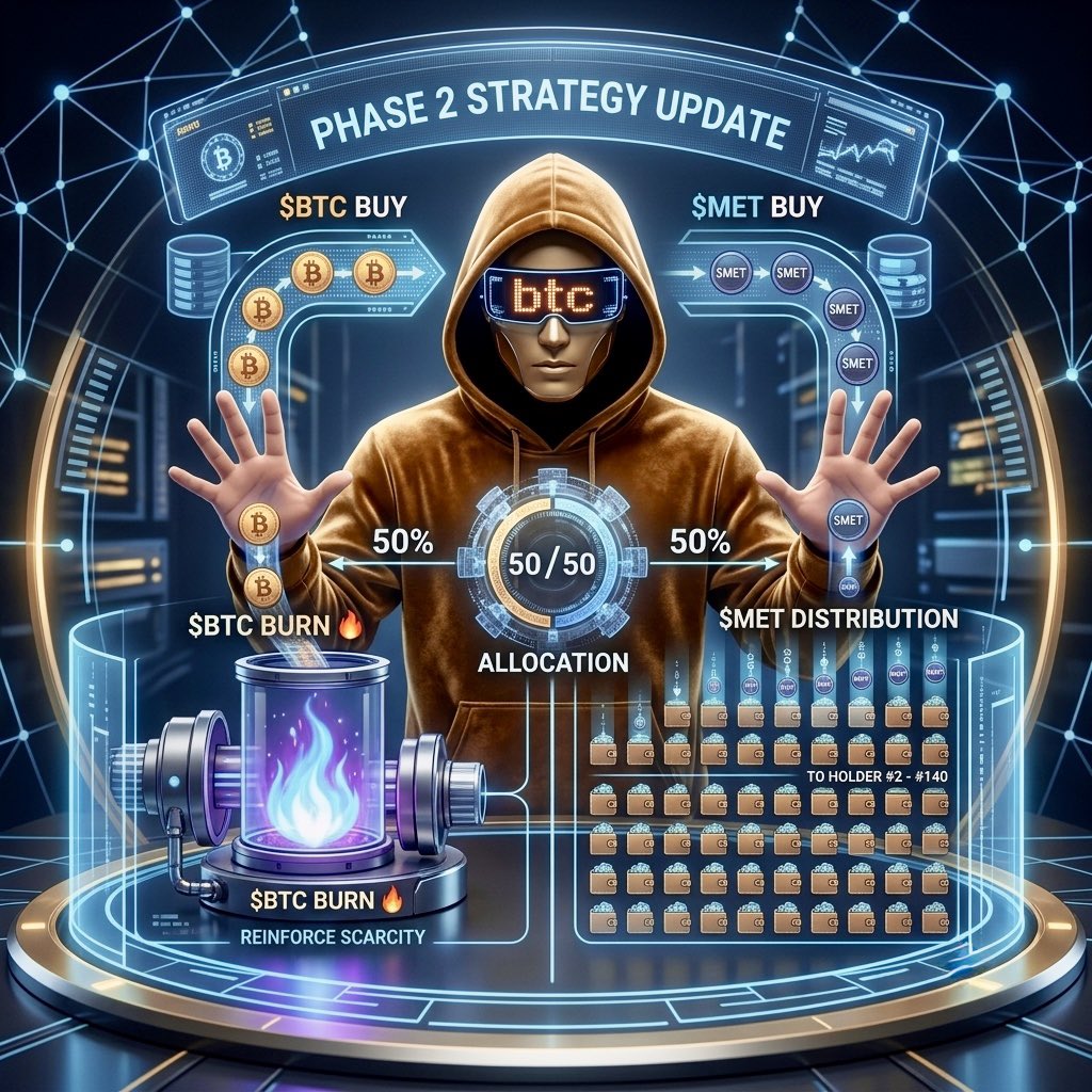UnstableBTC's tweet photo. [ BTC ] PROTOCOL is best DeFi on meteora 🫶📈

$BTC PROTOCOL plans ?

It was launched on Meteora with zero MC . The community trades it organically, and 100% of the fees collected by the dev wallet are automatically routed back into the LP.

✅ Once the LP reaches $20K, the mechanism switches to a much stronger model:

50% of fees → automatic buyback & burn
50% → automatically distributed to holders $BTC

That’s a pretty unique mechanism in this space. The main issue is simply that people haven’t discovered what $BTC actually is yet.