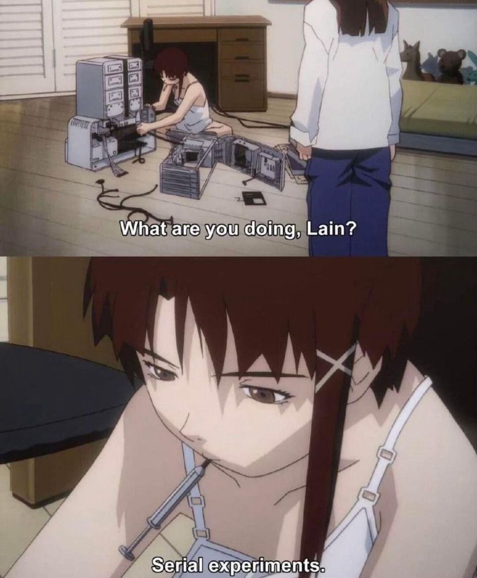 Retroanimes_'s tweet photo. Serial Experiments Lain (1998) https://t.co/XVTl8v230r