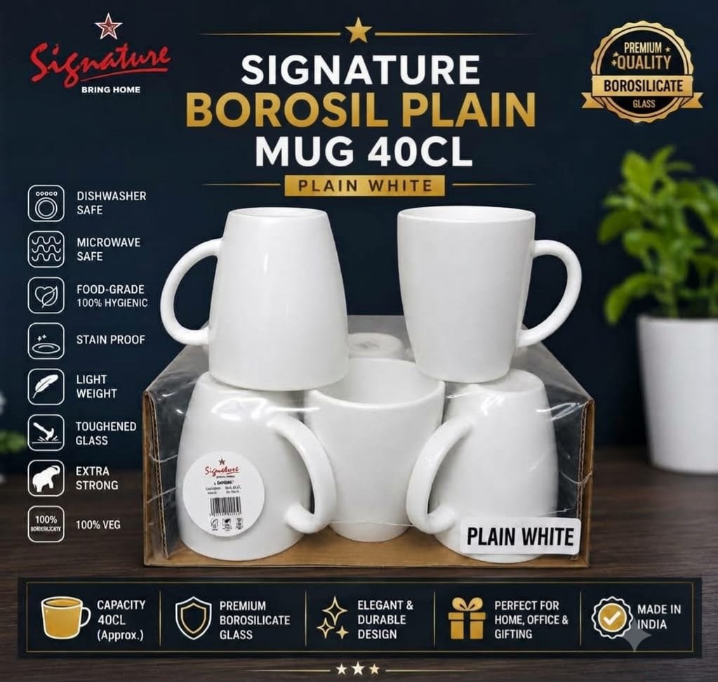 HseholdsItems's tweet photo. Signature Borosil plain Mug 400ml/40CL (Plain White) *Price KSh 1750* per set 
Features:
Premium Borosilicate Glass
400ml/40CL Capacity
Dishwasher Safe
Microwave Safe
Food-Grade &amp; Hygienic
Stain Resistant
Toughened &amp; Extra Strong
Lightweight
Made in India 
#mug 
📞  0721902040 https://t.co/fpzk5E3my8