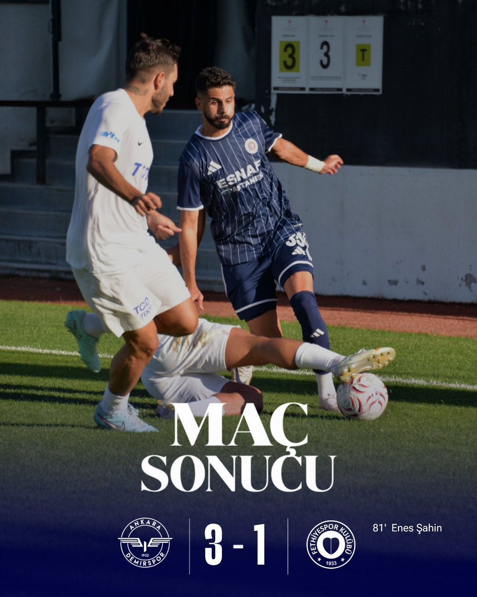 Fethiyespor's tweet photo. Maç Sonucu! https://t.co/7GlqyASbOg