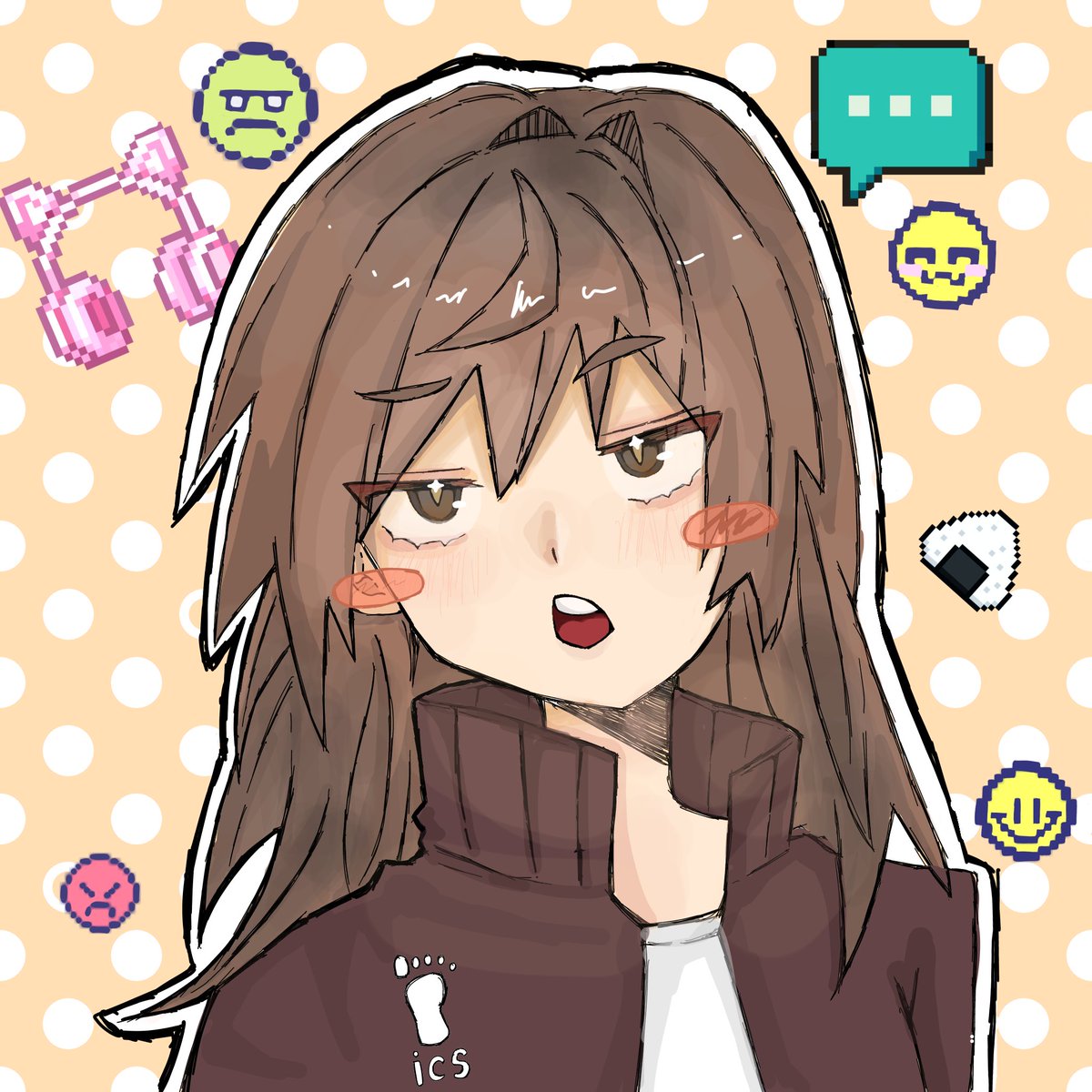 ainacha12's tweet photo. ハイキューのジャージをオリキャラに着せたー！デジタルだぜ　#オリキャラ　#デジタル　#絵師さんと繋がりたい！ https://t.co/b9HQWxk5oq