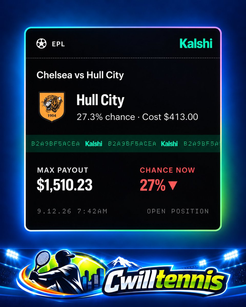 Cwilltennis's tweet photo. I was told there is absolutely no chance hull blows this lead. 

 PLEASE NO ONE TAIL THIS https://t.co/YCKBAlKfHp