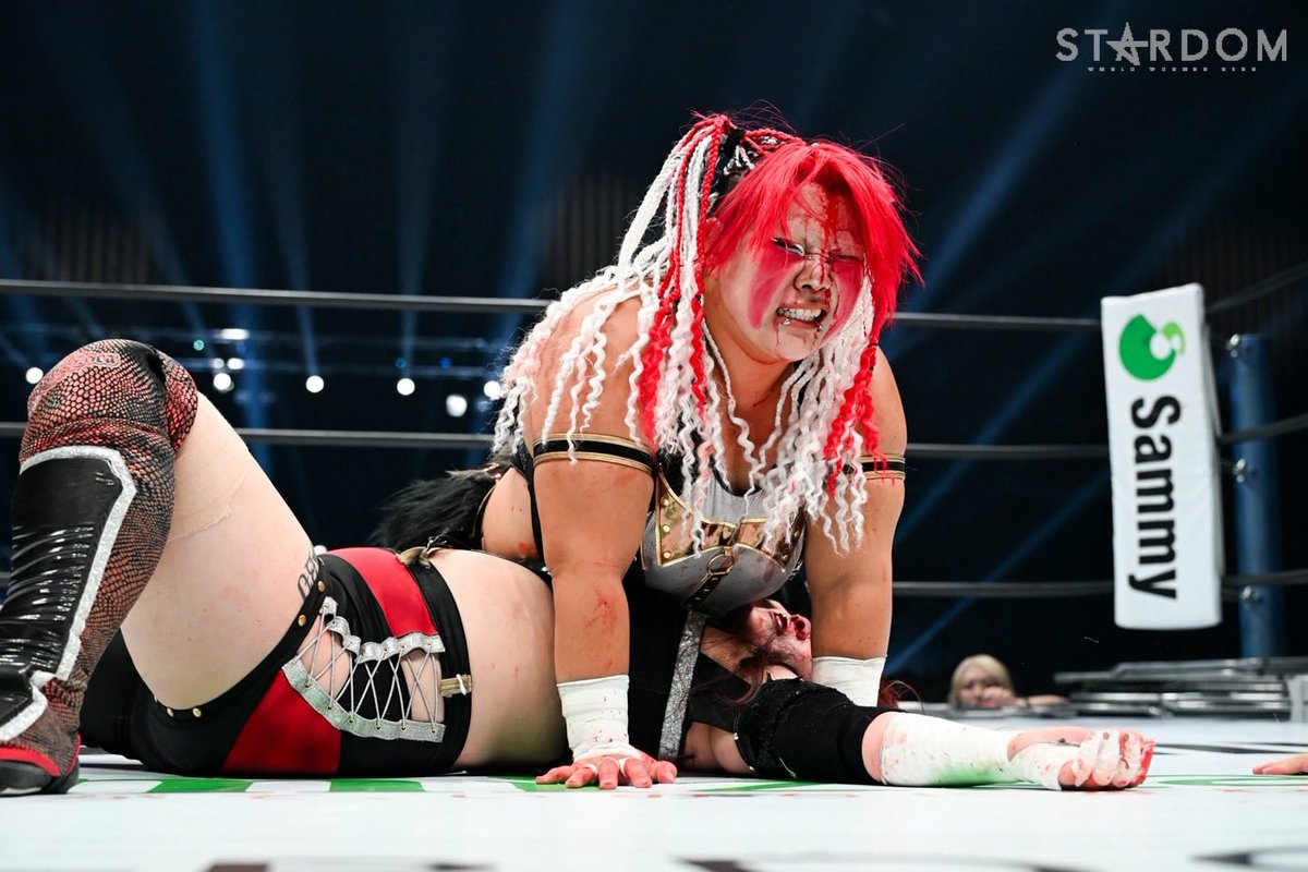 STARDOM_N's tweet photo. これ赤ベルト戦だったの忘れてたわ

楽しかった
血も汗もお前とのプロレスだよ

#HATE https://t.co/FUJREcVTjR