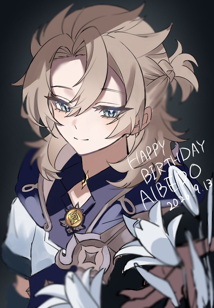 ito__m__xxx's tweet photo. アルベドお誕生日おめでとう！
手抜きでごめんね😭😭
 #アルベド生誕祭2026
 #Genshinlmpact 
 #Albedo https://t.co/wS577gwYOa