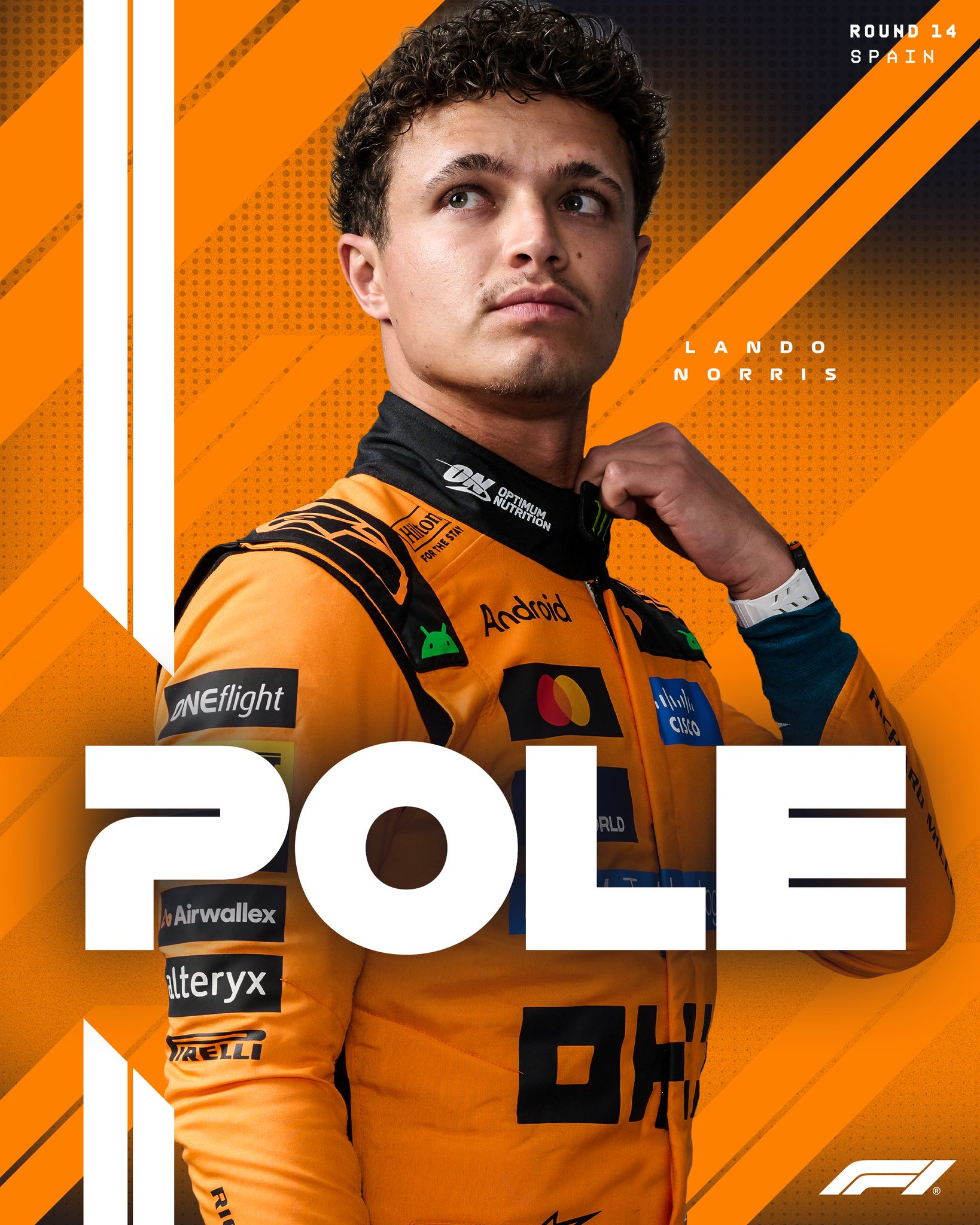 Norris takes pole at the Madring