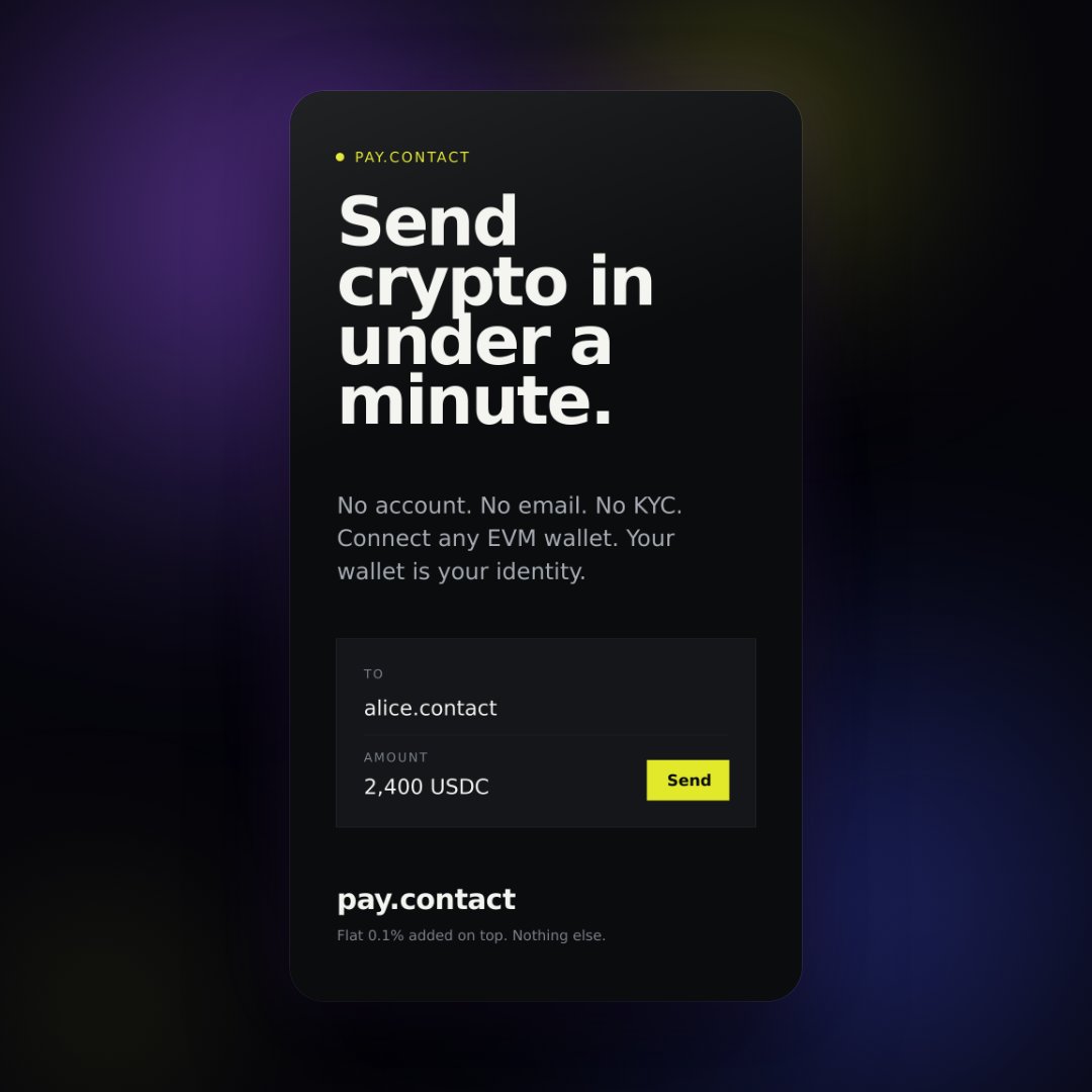 freenamecom's tweet photo. Someone built a payment app on a Freename TLD.

https://t.co/JsYha3ObWQ lets you send crypto to https://t.co/Chw2Apu4iF instead of a 42 character address. No account, no email, no KYC.

A name you own, used as the identity people actually type.

What would you build on yours? https://t.co/ScK996yzMb