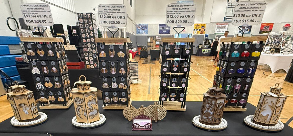 GypsyMCreations's tweet photo. Today is the day of the Fall Into The Holidays Market at The Rec in Port Orange by For The Love of Shopping!

Come out &amp; shop with over 90 vendors INDOORS on BOTH sides of the gym! I’ll be there with wood &amp; acrylic earrings, lanterns, &amp; more!

FREE admission &amp; parking from 10– 3! https://t.co/SSpDgdtgLA