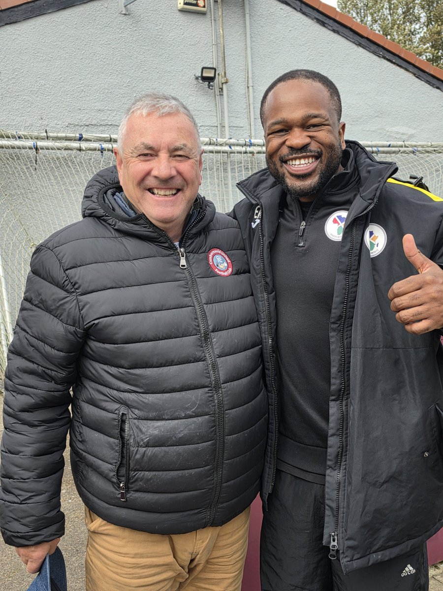 afroscots's tweet photo. Back at Guy’s Meadow Park ⚽️❤️

Great to be back watching my old team, catching up with some familiar faces and supporting our boy Jerry Otonti who signed this week👏🔥

My Man of the Match goes to Stobbie, absolute top defender 💪🧠⚽️

Always good to be back🙌 @cumbernauldjfc @nizzynizbit
