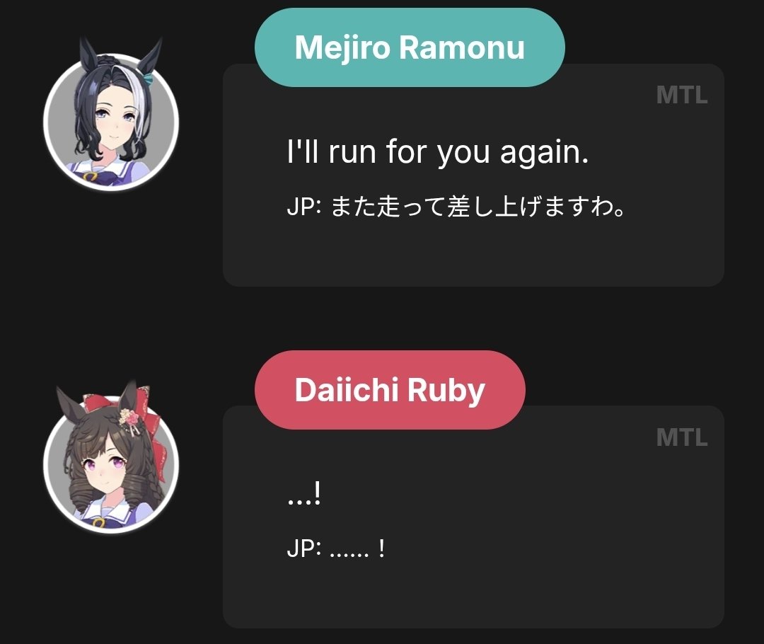 DailyRamonu's tweet photo. Ramonu wasn't completely satisfied, she did see Ruby's speed burst as her weapon and told her she would run for her again. https://t.co/2EH39BprzJ