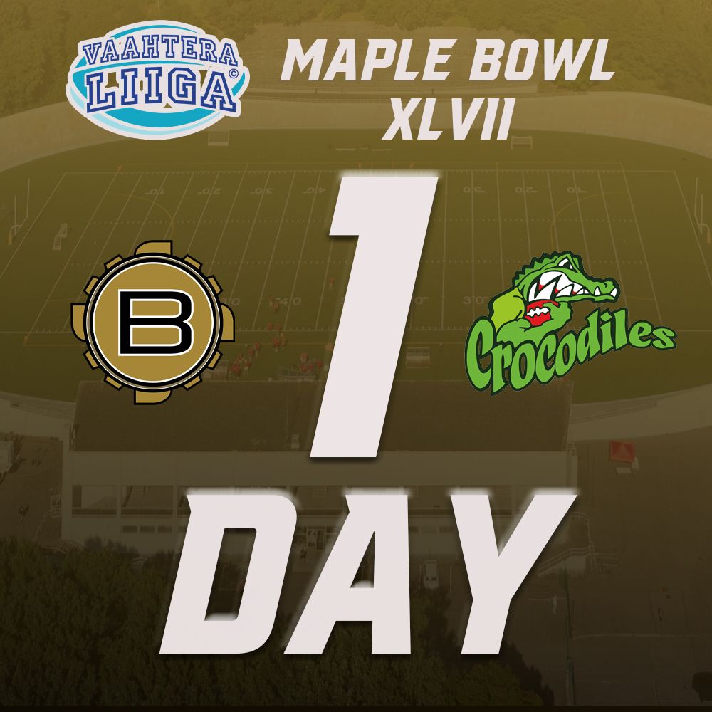 PDFSportsNet's tweet photo. 🏈 ONE DAY AWAY!! 🏈 
The biggest game of the Maple League season is set for broadcast on PDF tomorrow at 11am. See the Butchers take on the Crocodiles from Helsinki, Finland, here on PDF! History will be made for Maple Bowl XLVII - see it with us! https://t.co/iz0Lx4mU35 https://t.co/LPIeX4PBU9