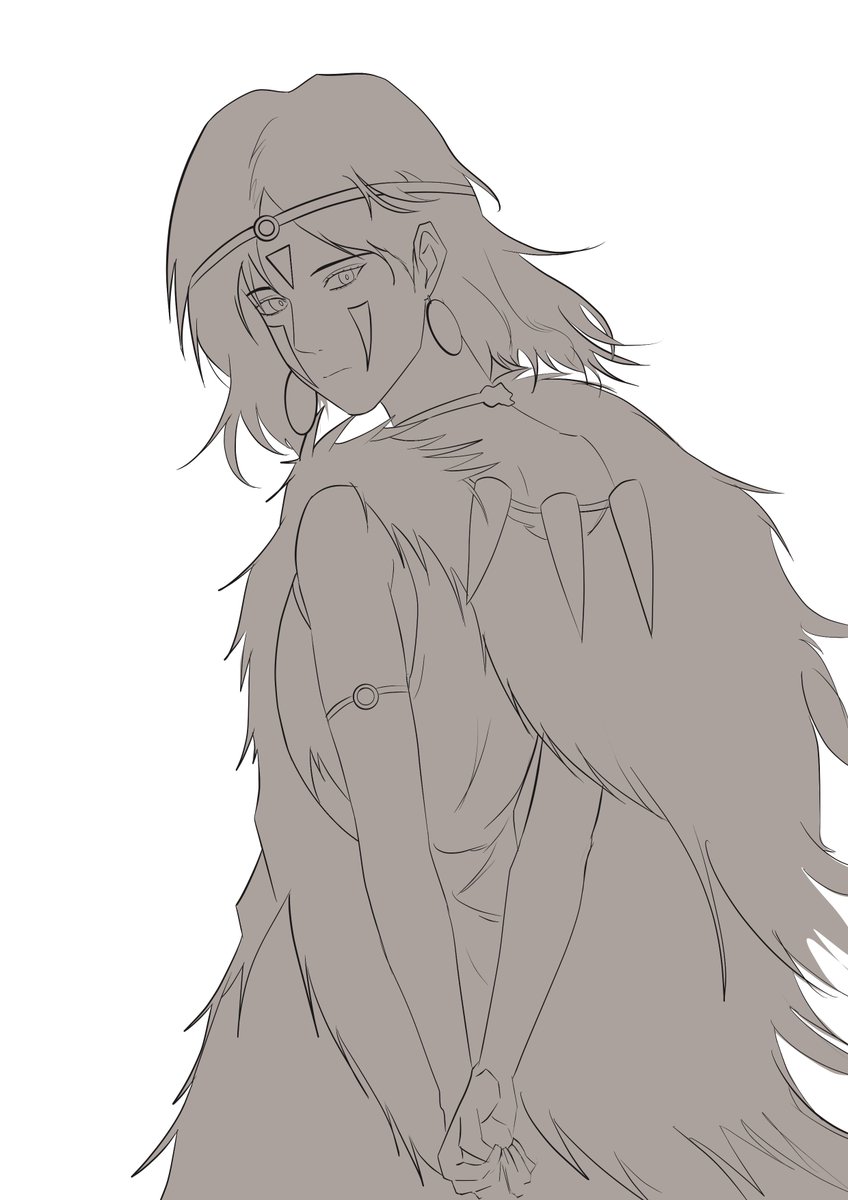 suko2211's tweet photo. WIP #artmootsㅤ #princessmonoke #ghibli https://t.co/kuXVNsRTTm