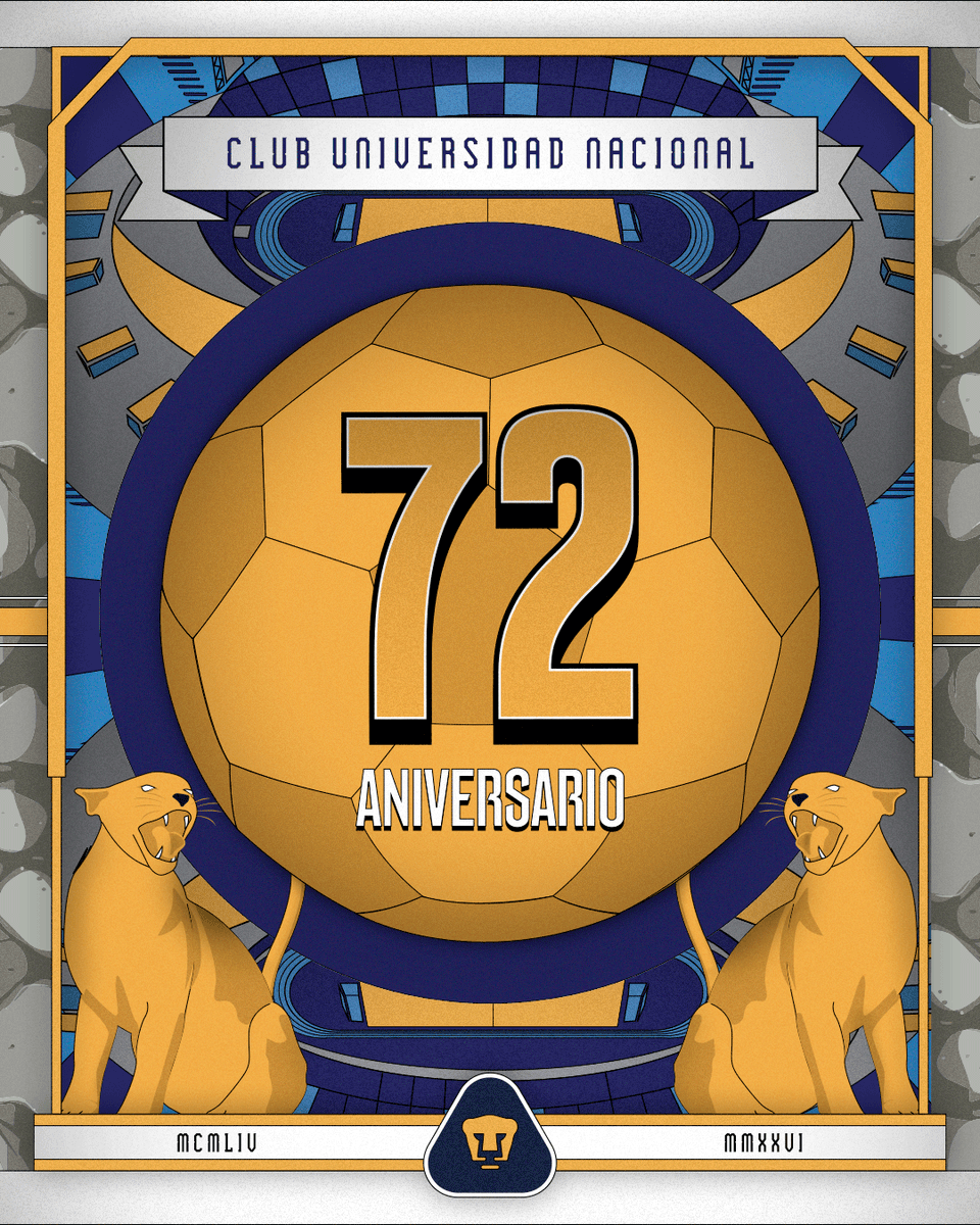 PumasMX's tweet photo. Hoy celebramos el defender estos colores con el orgullo de representar a nuestra Universidad ¡Feliz 72 aniversario, Club Universidad Nacional! 💙

Felicidades a todas y todos los PUMAS, a cada integrante del Club Universidad Nacional, como jugadora, jugador, entrenadora, entrenador, trabajadora, trabajador, y sobre todo, como aficionada y aficionado.

Es un orgullo ser de PUMAS, un equipo único. ✨🐾

¡Goya! 👊

#SiemprePumas