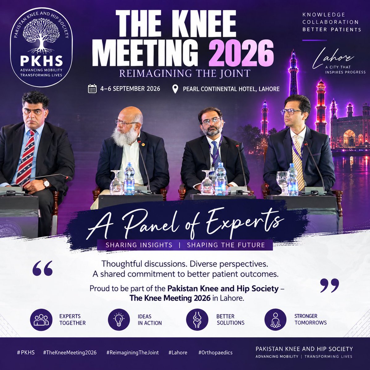 Fazamkhn's tweet photo. Pleased to contribute as an Expert Panellist at The Knee Meeting 2026, organised by the Pakistan Knee and Hip Society in Lahore.

An excellent forum for focused discussion, exchange of surgical experience and contemporary perspectives in knee surgery and arthroplasty. https://t.co/QVZZSyUKGs
