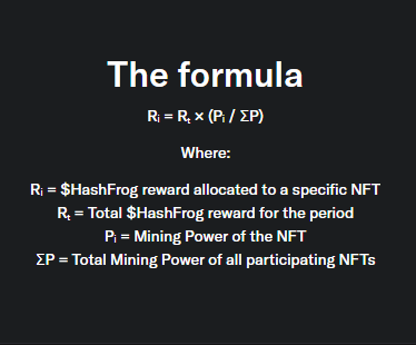 hashfrog_rh's tweet photo. Almost 300 Minted 🐸

We decided to lower the Mint price
0.001 ETH → 0.0001 ETH

https://t.co/gPM0qcKRKD

             Art Power                                        The formula https://t.co/holK6cV0dc