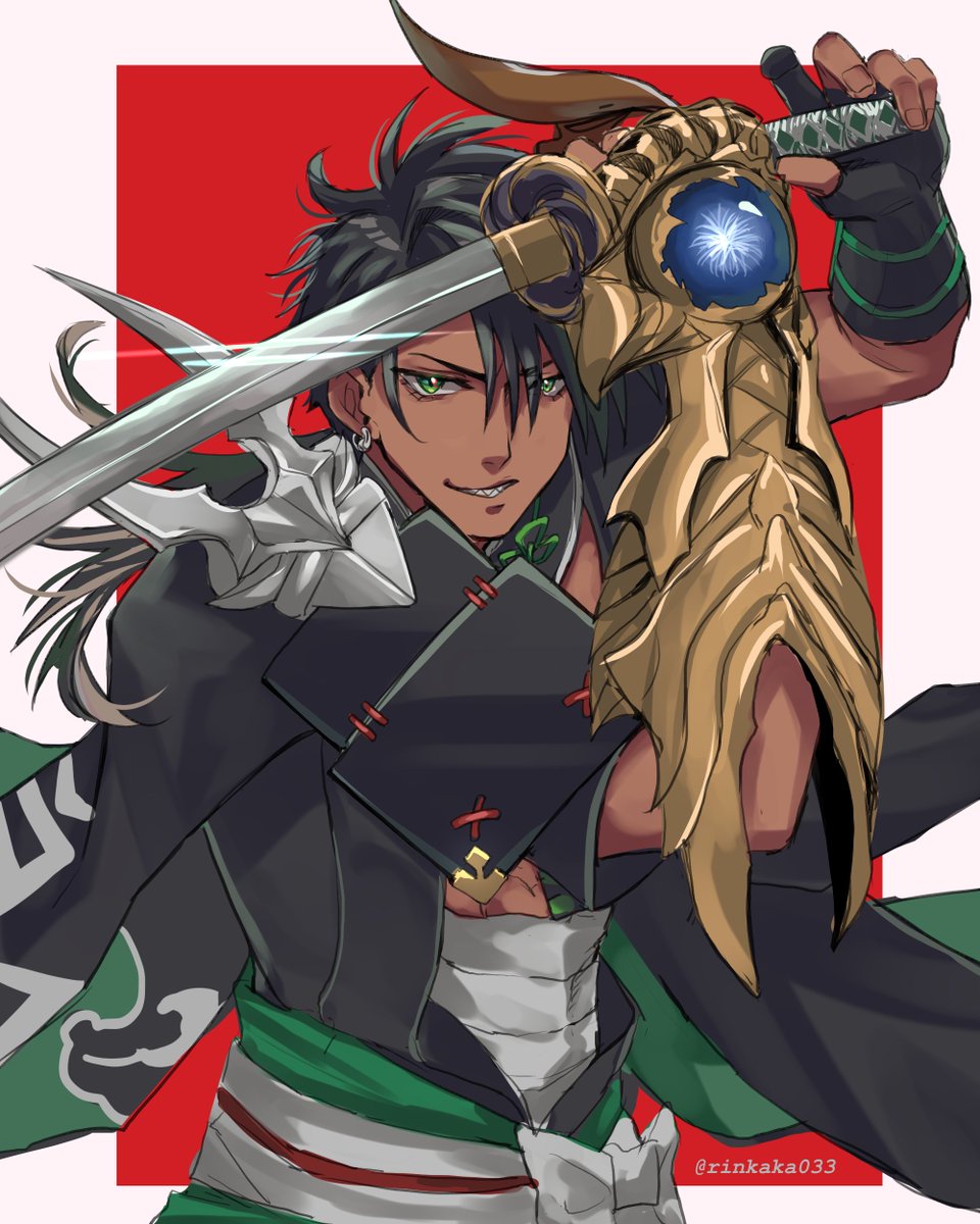 rinkaka033's tweet photo. 鬼武者
#オウ画 https://t.co/QPF1Pt3YjK