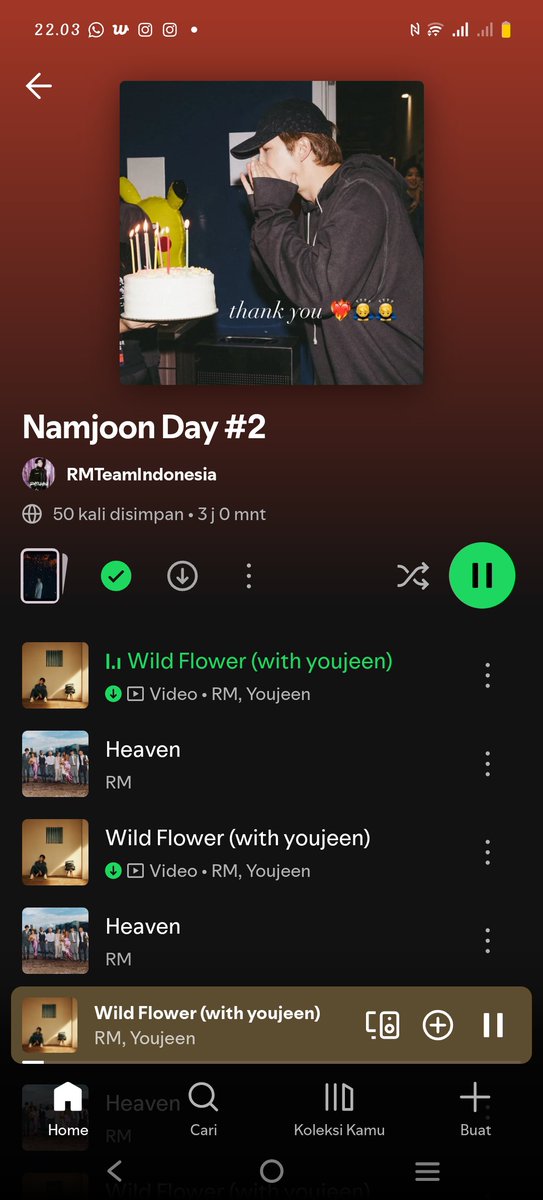 Nidaa04aja's tweet photo. @ksjincheeks Izin ikutan kak, wish me luck makasih GA nya 🫶💜💜

HAPPY BIRTHDAY RM 🎂✨
#OneMoreSeptemberWithRM https://t.co/YaEUcjg2vR