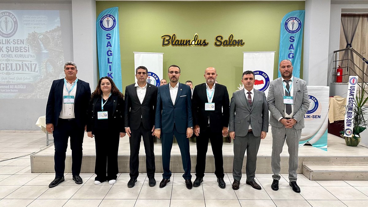 SSMahmutFaruk's tweet photo. Sağlık-Sen Uşak Şubemizin 7. Olağan Genel Kurulunda güven tazeleyen Muhammed Ali Aloğlu başkanımızı ve yönetimini tebrik ediyor, yeni dönemin teşkilatımıza, üyelerimize ve sağlık-sosyal hizmet camiamıza hayırlı olmasını diliyorum. https://t.co/CKcQyusOrq