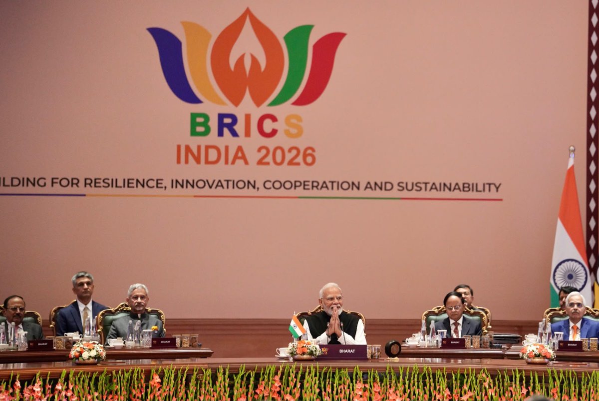 narendramodi's tweet photo. The New Delhi Declaration, adopted unanimously at the 2026 BRICS Delhi Summit, reflects the confidence of a BRICS that is wider in reach and stronger in purpose. 

With a focus on innovation, sustainability, people-to-people ties and more, the endeavour is to make cooperation more practical, development-oriented and responsive to the aspirations of the BRICS nations. 

I thank all the fellow BRICS nations and their leaders for its adoption.