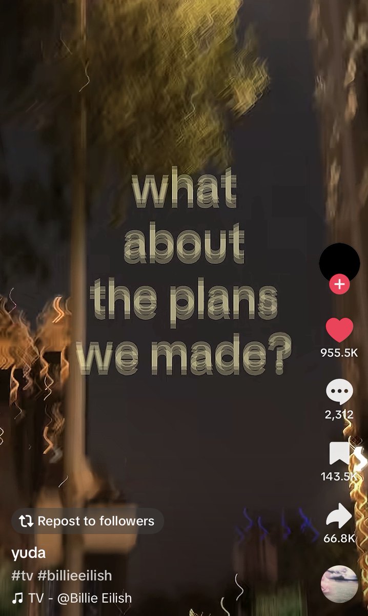 BillieSpotify_'s tweet photo. "TV" going viral again on TikTok wasn't on my bingo card https://t.co/WAWYqy1RpJ