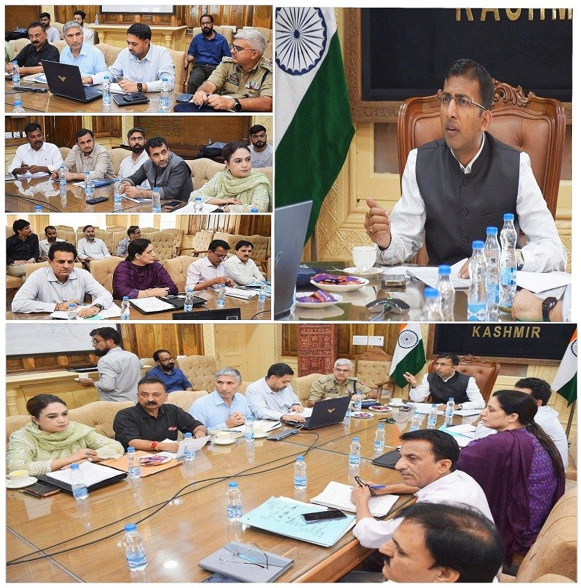 DivComKash's tweet photo. Div Com reviews removal of bottlenecks for Srinagar Ring Road Phase-II, II-A
SRINAGAR, SEPTEMBER 12: Divisional Commissioner Kashmir, Anshul Garg, today chaired a meeting to review the clearance of impediments for Srinagar Ring Road (SRR) Phase-II and II-A to expedite the completion of the project.
The meeting was attended by Deputy Commissioner Ganderbal, SSP Traffic Rural, Project Director NHAI, and officers from R&B, PHE and KPDCL.
On the occasion, officers of NHAI gave a detailed presentation on the project, highlighting the impediments faced by the executing agency, including land acquisition status, compensation disbursed, demolition of Government and private structures, shifting / alteration of establishment structures, utility shifting, court cases and tree felling.
During the meeting, the Div Com directed the Deputy Commissioner Ganderbal to depute a joint team comprising ADC Ganderbal, Tehsildar, NHAI and the contractor to hand over possession of acquired land to the executing agency by Tuesday. He further directed NHAI to take possession of the greenfield land parcels as there is no issues faced by the agency.
He also directed documentation of private structures and demolition of all such structures by Saturday to remove black spots and bottlenecks.
The Div Com further directed phased felling of Chinar and Walnut trees falling within the road alignment, as per due procedure.
He also impressed upon the NHAI officers to undertake immediate maintenance of existing roads in Ganderbal damaged due to movement of their project vehicles.
@OfficeOfLGJandK 
@CM_JnK 
@hello_anshul 
@diprjk