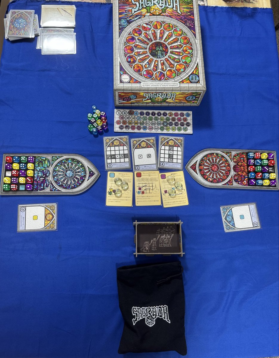mugineko_do's tweet photo. おうちボドゲ🎲
チケットトゥライド:フランス🇫🇷自身でルートを構築していくクセつよマップ🤣2人だと新しいルールを楽しみながらゆるプレイができるけど5人は先読み横取り激しくなりそう🧐
サグラダ⛪️最近はサイコロを振ることが楽しい😆
ハーモニーズ🐼拡張追加でますます楽しい😊
#ボードゲーム https://t.co/f5cJgtr5BP