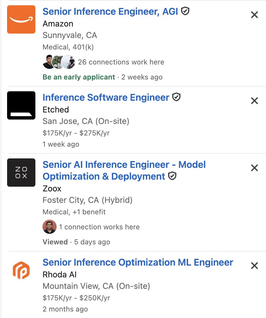 philipkiely's tweet photo. My agent tells me that inference engineering job openings have doubled in the past 6 months.

I think that's an underestimate.

Demand for inference has inflected, again. So too has demand for engineers who can operate AI models in production. https://t.co/1NsSj2sz1k