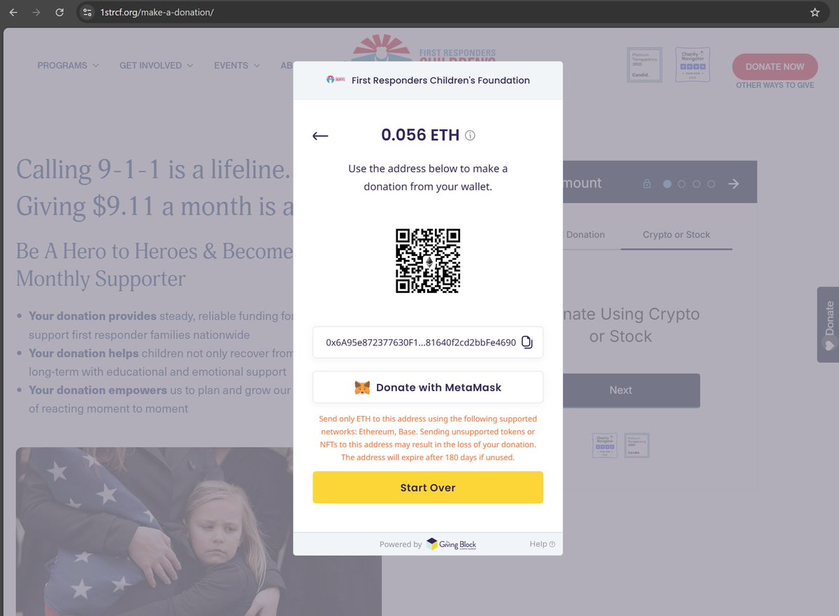 Aero_fi's tweet photo. 8th donation to @1strcf for 0.056 ETH. 

https://t.co/BAFE36mUGk https://t.co/uW2KtuSXSG