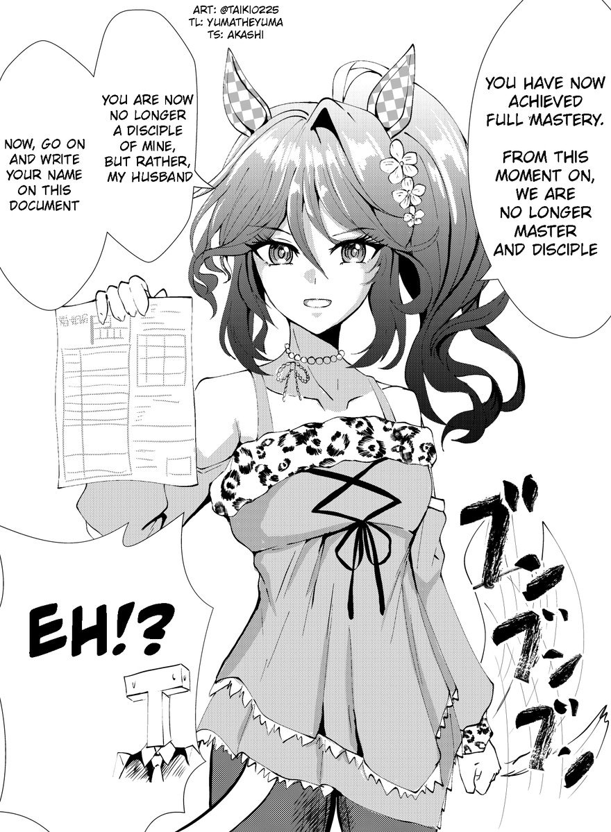AkashiKishiyama's tweet photo. #AkashiTL
Art by @taiki0225

"Phalaenopsis' Certificate of Mastery (Marriage Registration Form)"

#ウマ娘 #Umamusume 
#ウマ娘英訳 #UmaTranslations
#ファレノプシス #Phalaenopsis https://t.co/WaUa8ADLmU
