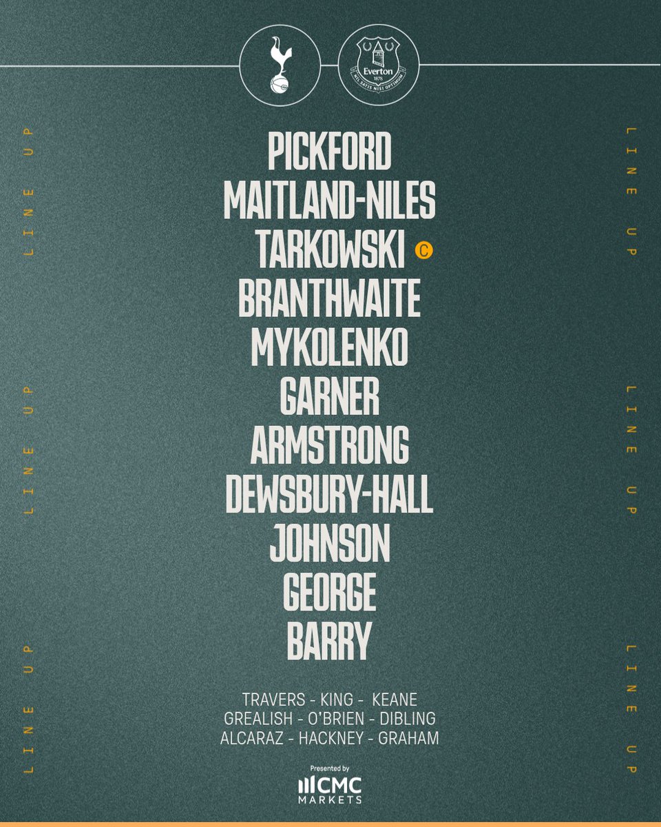 Everton's tweet photo. Today's Toffees to face @SpursOfficial. COYB! ✊

#TOTEVE https://t.co/mOcCayRUfm