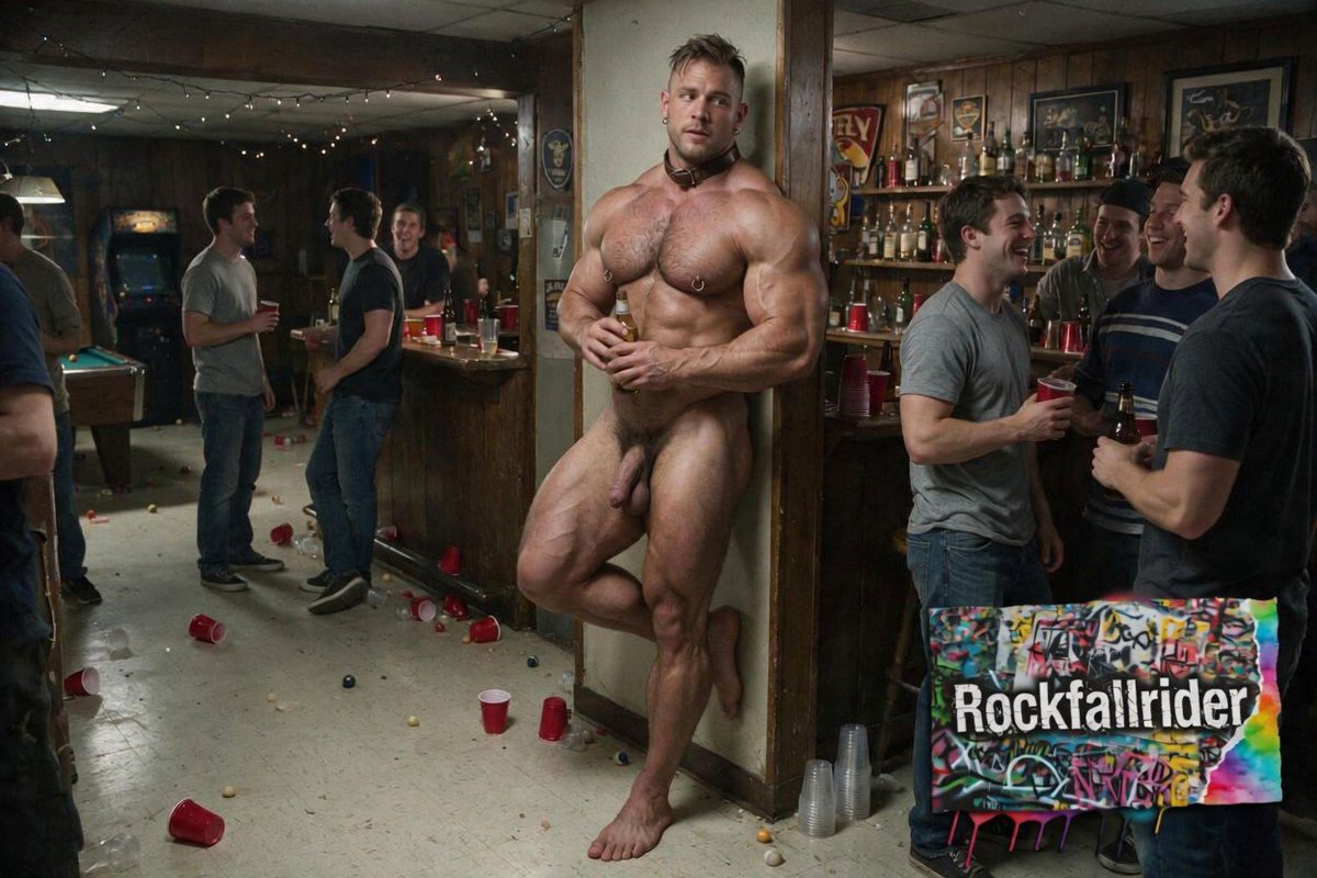 Rockfallrider's tweet photo. Okay, I don't know how to caption this one. So, you caption it for fun.

#frathouse #party #bdsmadjacent #waiting #gay #erotica #exhibition https://t.co/s2ZOT8kH9c