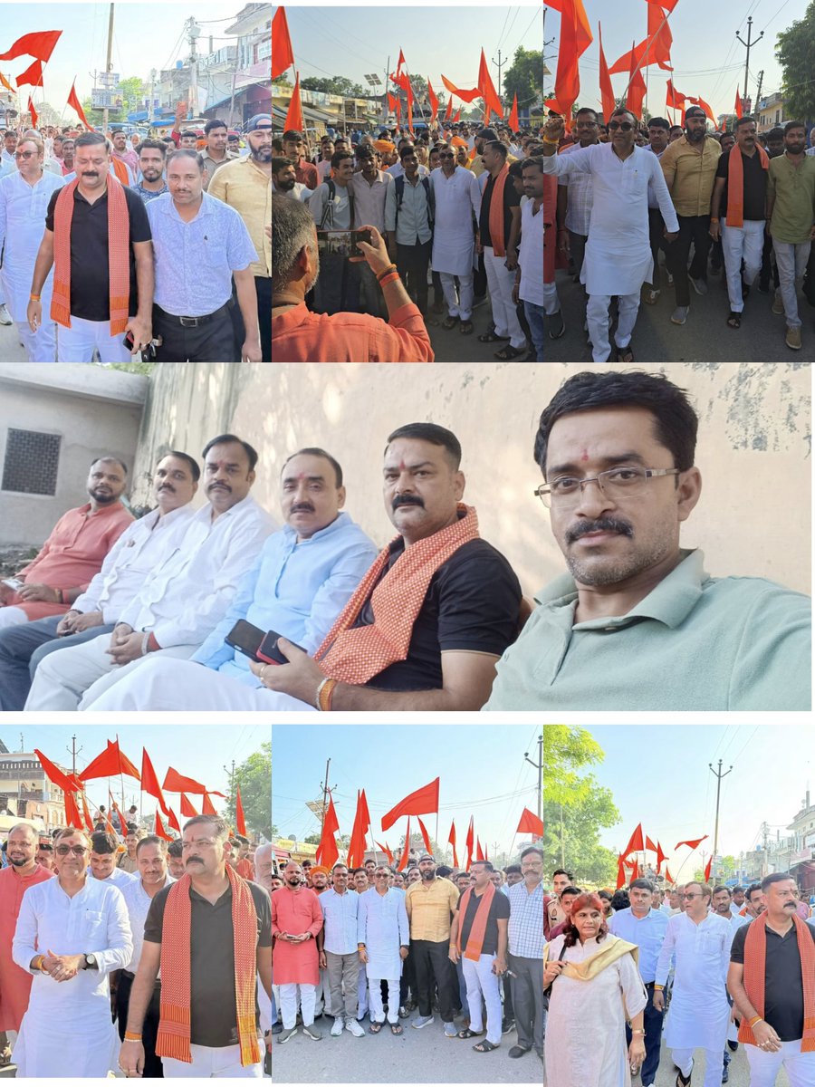 prashant7347's tweet photo. विश्व हिंदू परिषद के 62वें स्थापना दिवस पर आयोजित शोभा यात्रा कस्बा सिधौली में आपका अपना https://t.co/2HPTFBXDmY