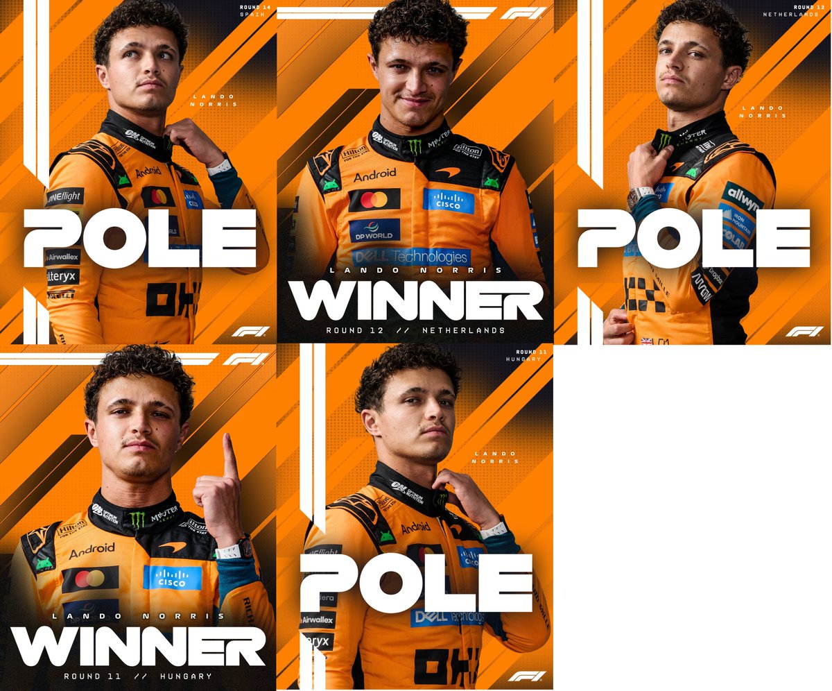 blog_formula1's tweet photo. Lando Norris desde o final de julho: Três poles em quatro classificações e duas vitórias em três corridas.

AMANHÃ ELE LARGA EM P1! https://t.co/qPhWvutTVZ