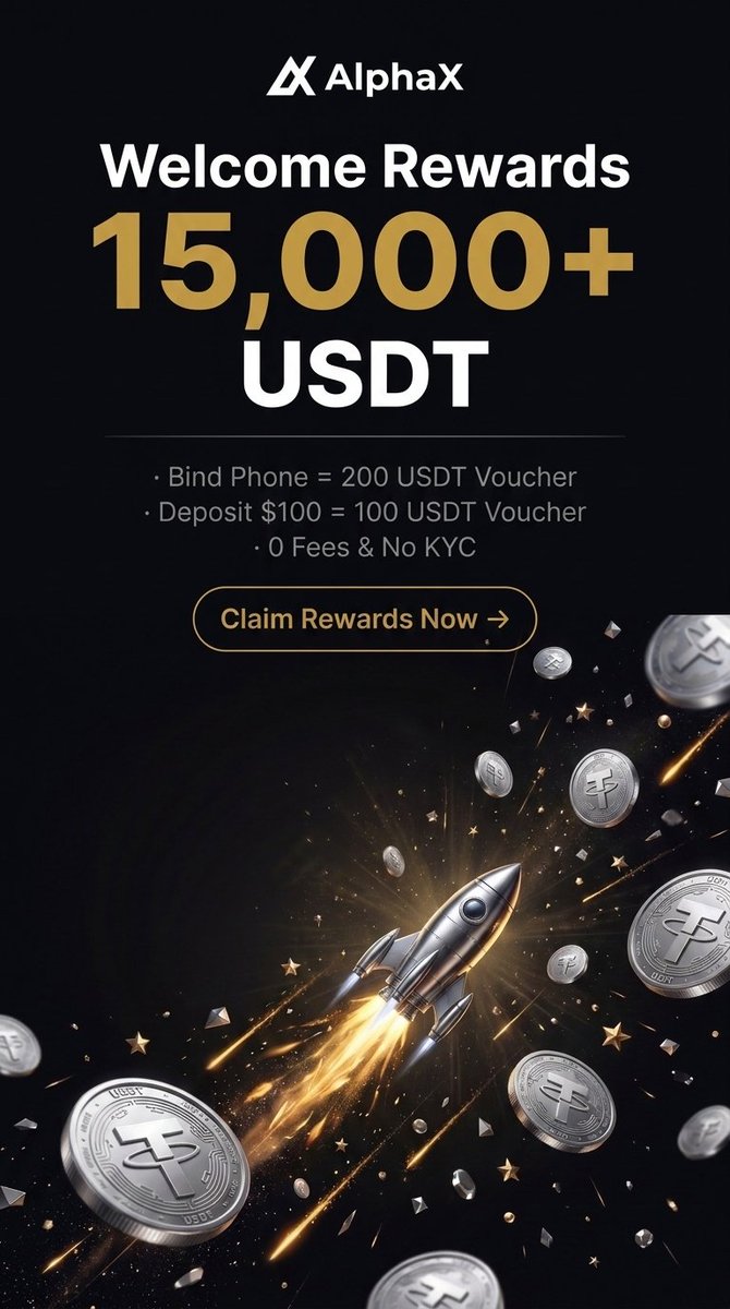 AlphaX_Eco's tweet photo. 🚀 BTC is pumping! 
Don't miss the rally with AlphaX. 
Just bind your phone, grab your 200 USDT trading coupon in 5 seconds, and join the market instantly!