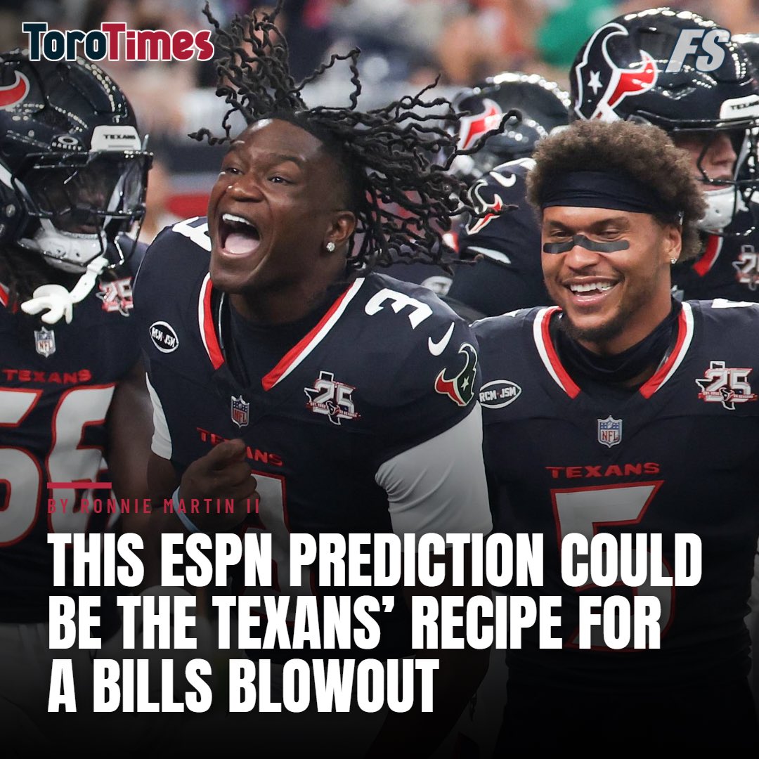 writeronnie's tweet photo. After a primetime thriller in 2025 (23-19), the Texans and Bills are set for another nail biter this time around, right? As Lee Corso would say, not so fast, my friends: https://t.co/BfzSiYHYxd https://t.co/k0FhocWxhW