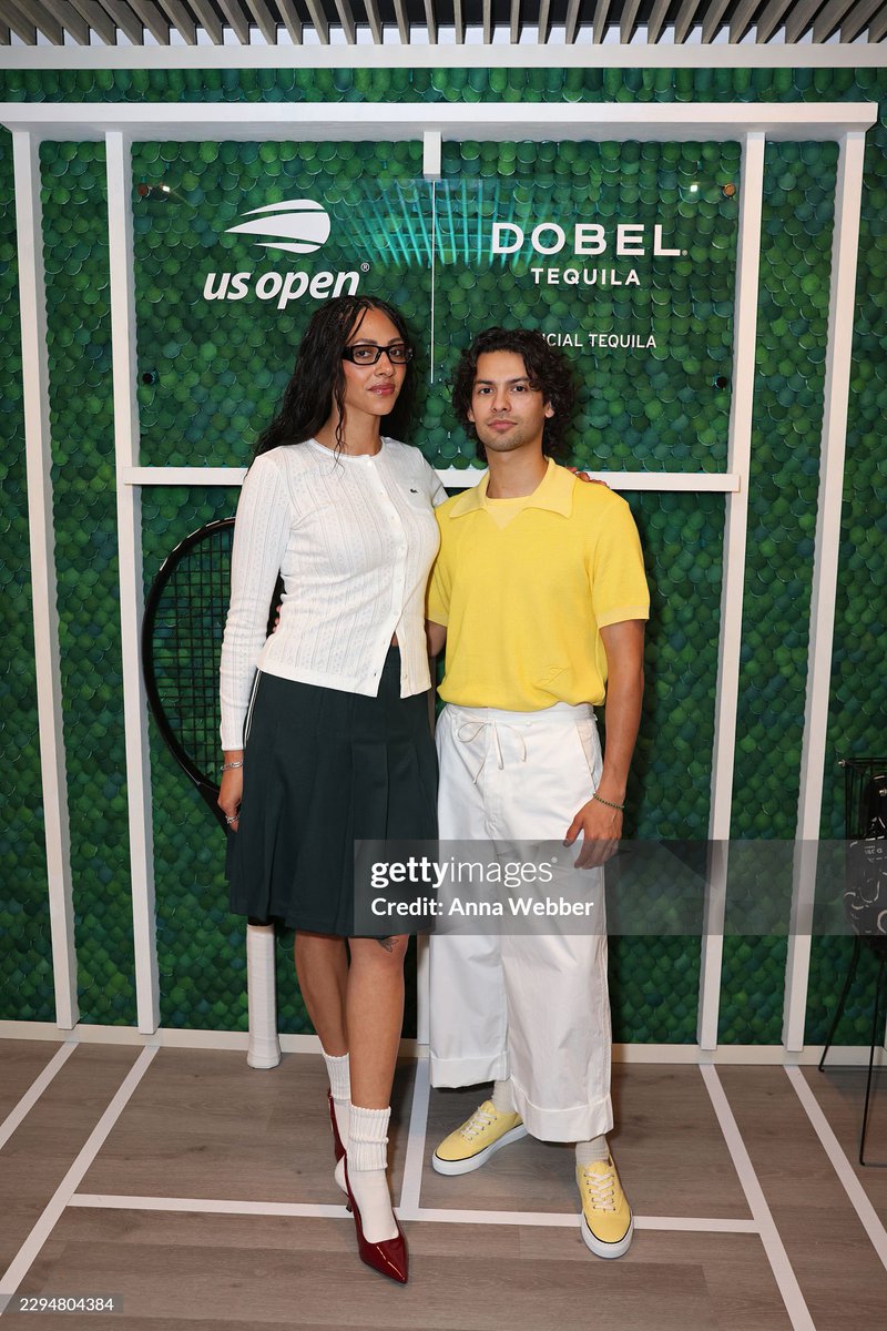 XoloUpdates's tweet photo. NEW: Xolo Maridueña and his partner Angela Jernigan attend the US Open in NYC yesterday!

via getty images https://t.co/oxZKivbHQs
