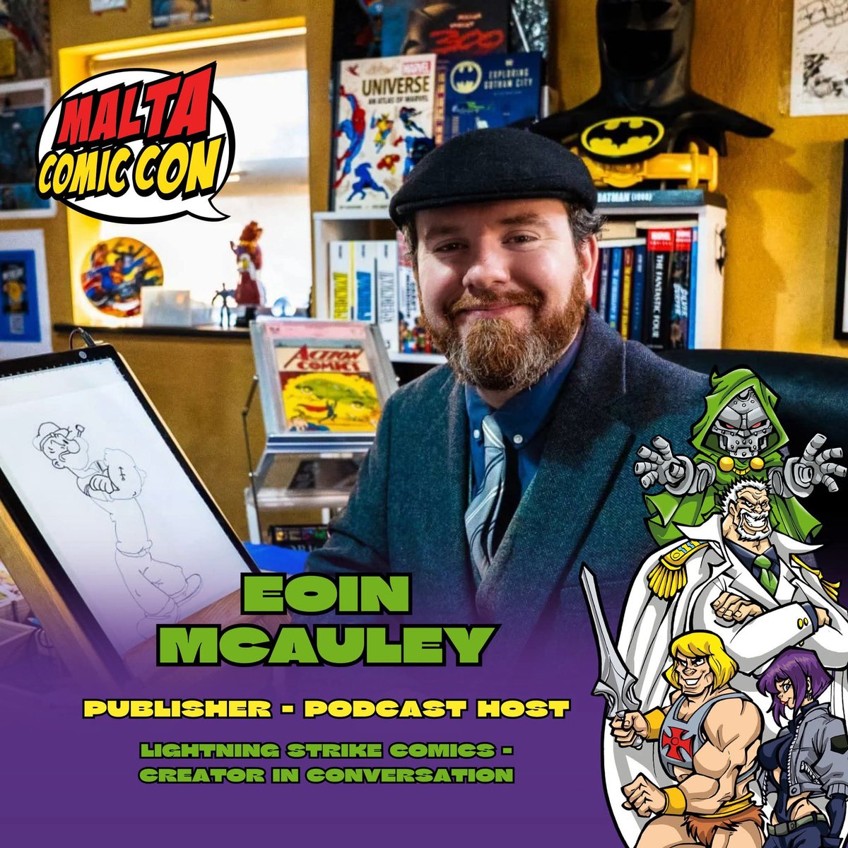 LSComics's tweet photo. Delighted to be back at Malta Comic Con this October.

A great show and great friends!

You can buy tickets 🎟  now here:

https://t.co/8D4yURpIi8 https://t.co/wUquDo2Ek9