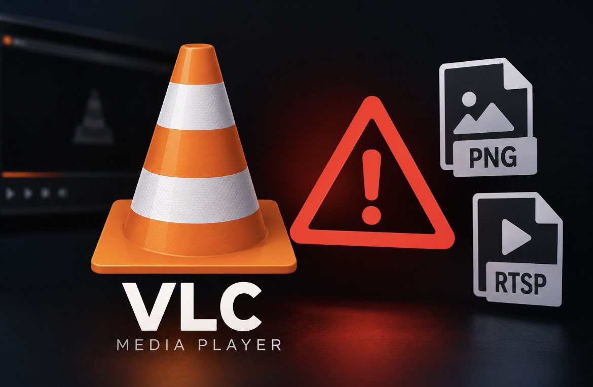 Pirat_Nation's tweet photo. Two security flaws have been found in VLC Media Player, and they could put users at risk if they open malicious files or streams.

They are tracked as “CVE-2026-56711” and “CVE-2026-73324” and affect VLC 3.0.0 through 3.0.23.

> The first one is the more serious issue. A specially made PNG image, a malicious image could cause a memory error that may lead to a crash or, in some cases, potentially allow an attacker to run code.

> The second vulnerability affects RTSP streaming, a malicious server could potentially make VLC read data from memory that it shouldn’t be able to access.

The good news is that an attacker generally needs to trick the user into opening a malicious file, playlist or stream.

Just use your brain and avoid opening media from unknown sources and update VLC as soon as a security fix is available.
