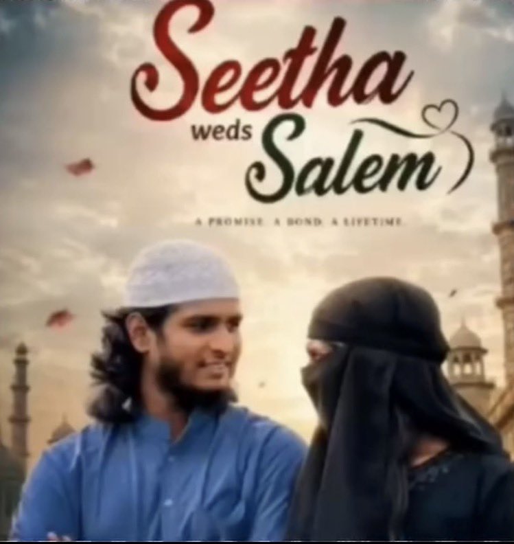 tathvamasi6's tweet photo. Web series encouraging Love Jihad.

“Seetha Weds Salim”🤷🏻‍♂️

All the actors are Hindus.

Propaganda movie releasing in YouTube.

How dare they use the name of our goddess Sita Mata? 😡😡

They know it will become controversial, still they are releasing.

Hindus should be ready to report this en masse until it’s removed from the platform.

Now no one will talk against this series and its makers. But a movie exposing Love Jihaad attracts countrywide attention and many will not even allow it to release.