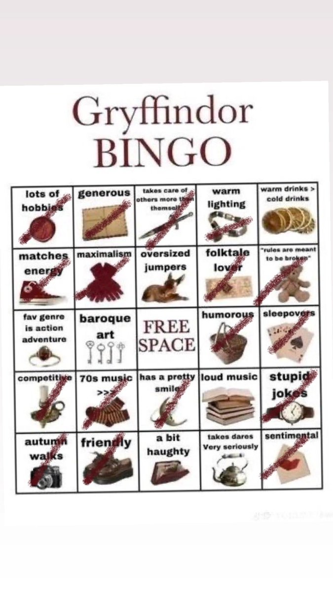 severuslupins's tweet photo. House bingo! Guess which house i am(stole it from oomf) https://t.co/jRUBwHU8mu